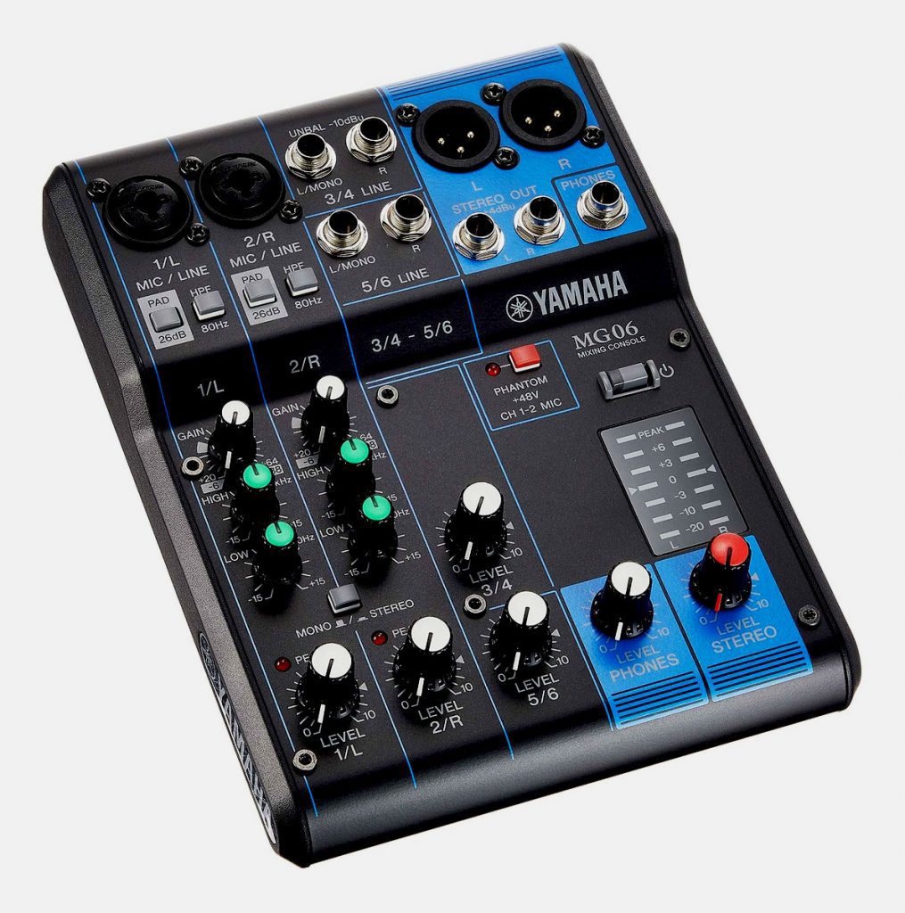 Yamaha Mezcladora Mg06 Alamo Musical