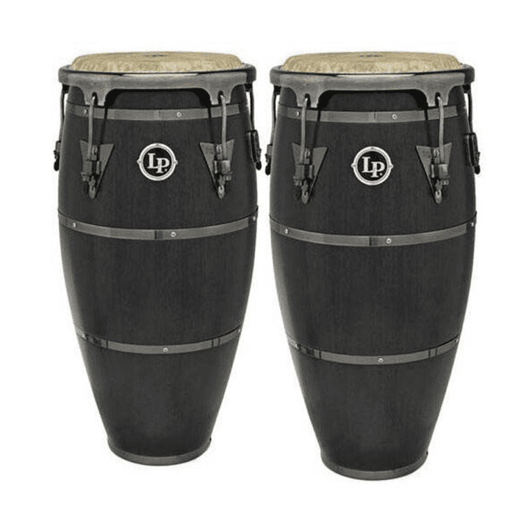 Congas LP Aspire 10/11 Madera Negra c/Atril Alamo Musical