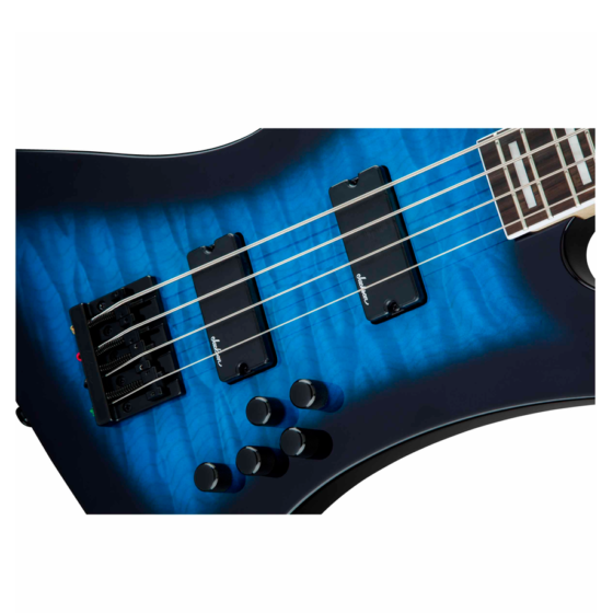 Bajo Eléctrico Jackson Kelly Bird Bass AH FB TR BL Transparente Blue 2919093585 - Image 2