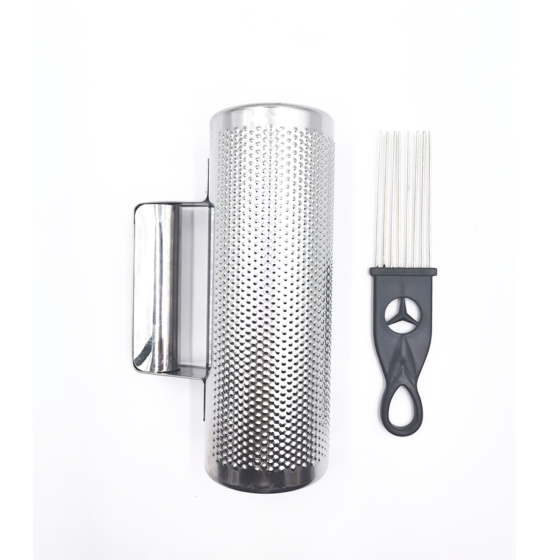 Güiro Cuba Percussion SH3-8 Metálico con Raspador