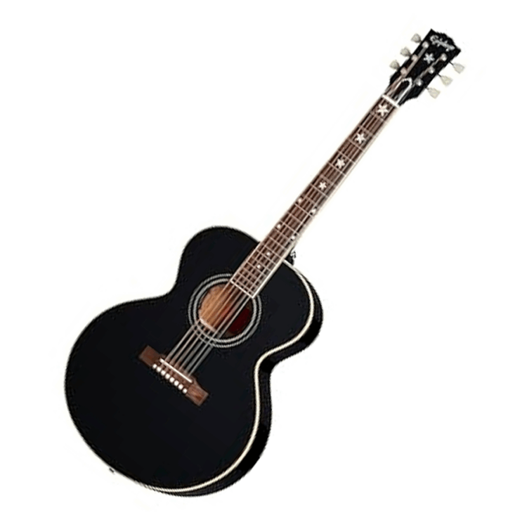 Guitarra Electroacústica Epiphone J-180LS Hard Case ECJ180LSEBNH1