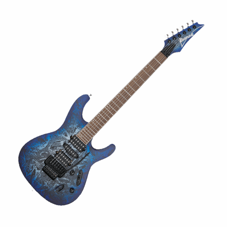 Guitarra Electrice Ibanez S770-CZM Gris/Sombreado Azul