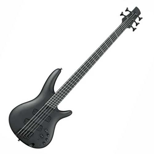 Bajo Ibanez Iron Label SRMS625EX-BKF 5 Cuerdas Negro Mate